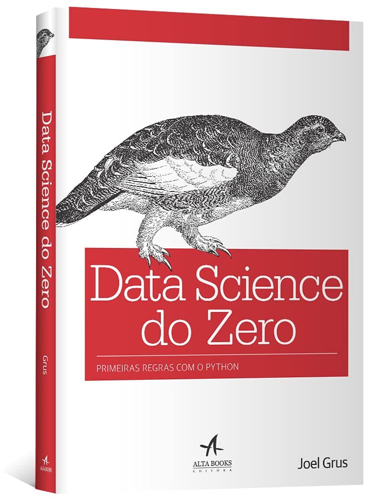 Capa de um dos livros data science "Data Science do Zero primeiras regras com Python".