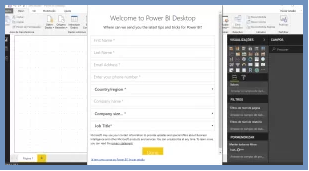 Print indicando onde baixar o Power BI.