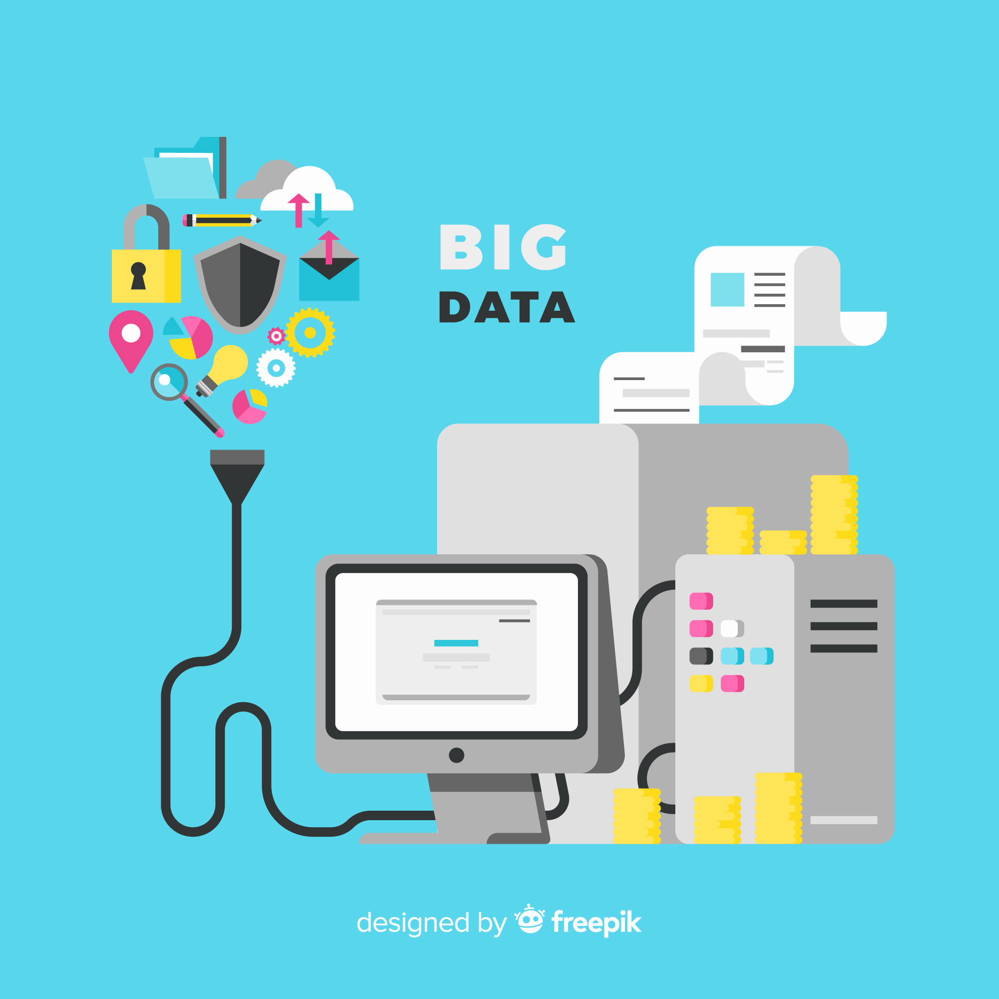 ilustração de big data domino data lab